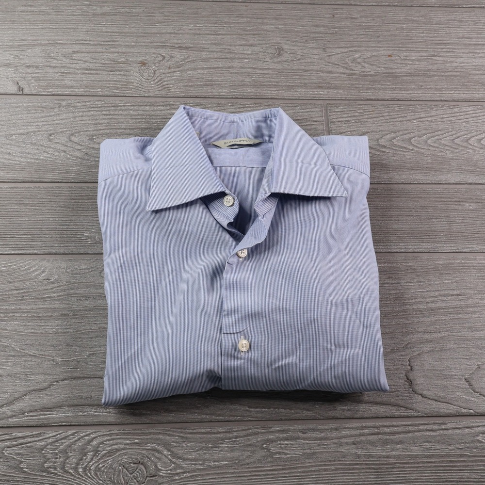 SuitSupply Traveller Button Down Dress Shirt Men's Size 39 15.5 Slim Fit Cotton